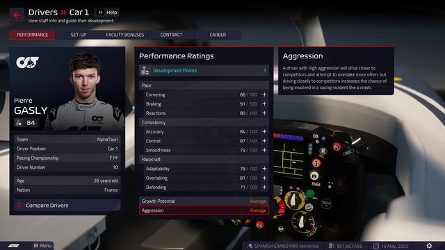 F1® Manager 2022 Driver Ratings – Plus Deep Dive on Development and Potential 